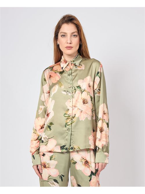 MDM women's shirt floral pattern MADEMOISELLE DU MONDE | F591-MDM4012DAFNE